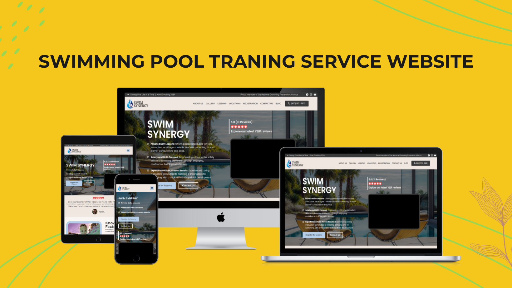 SWIMMING POOL TRANING SERVICE WEBSITE